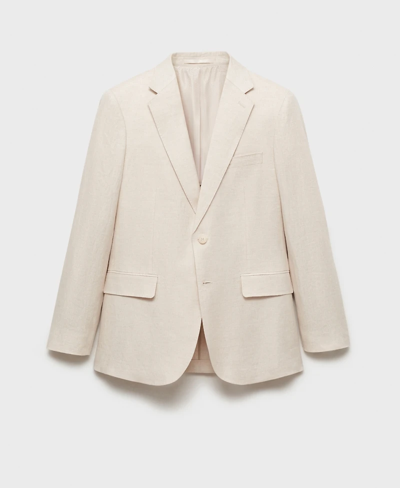 Mango Men's Linen Slim-Fit Suit Blazer