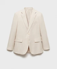 Mango Men's Linen Slim-Fit Suit Blazer