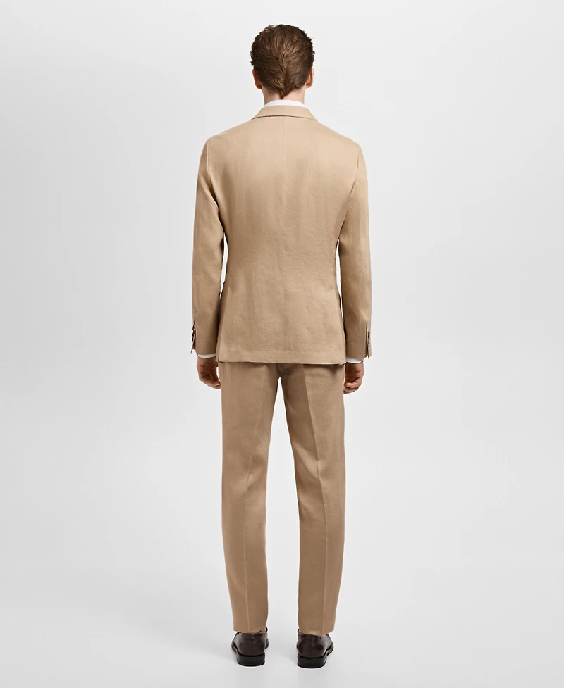 Mango Men's Linen Slim-Fit Suit Blazer