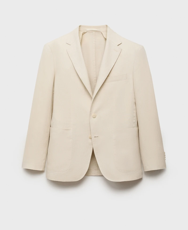 Mango Men's Salerno Linen Slim-Fit Suit Blazer