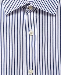 Mango Men's Cotton Slim-Fit Striped Shirt