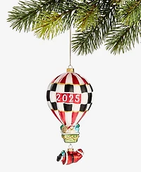 Holiday Lane Macy's Checkered Hot Air Balloon Ornament, Exclusively at Macy's