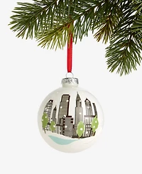 Holiday Lane New York City Glass Skyline Ball Ornament, Macy's Exclusive