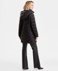 Michael Kors Petite Hooded Packable Puffer Coat, Exclusively at Macy's