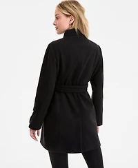 Michael Kors Women's Asymmetric Belted Coat, Exclusively at Macy's