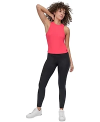 Dkny Sport Women's Hudson Ribbed High-Neck Tank Top