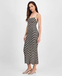 Guess Women's Vera Chevron Lace-Up Dress