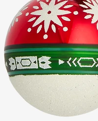 Holiday Lane Nordic Wonderland Glass Ball Ornament, Macy's Exclusive