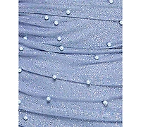 Emerald Sundae Juniors' Embellished Ruched Bodycon Dress