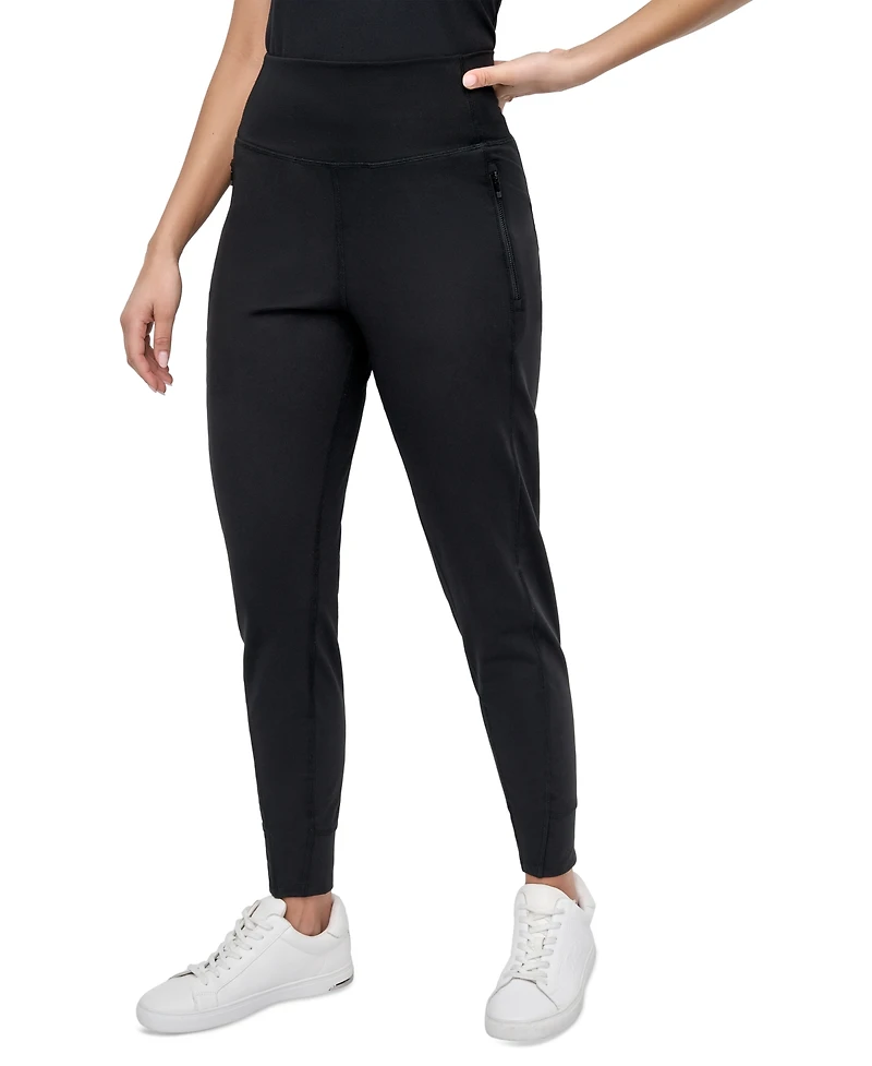 Dkny Sport Women's Balance Zip-Pocket Compression Joggers