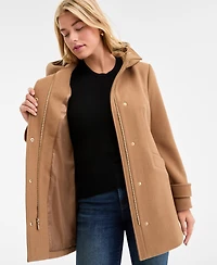 Michael Kors Women's Hooded Button-Front Coat, Exclusively at Macy's