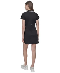 Dkny Sport Women's Court Pique Knit Polo Dress