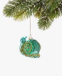 Holiday Lane Enchanted Forest Glass Snail Ornament, Macy's Exclusive