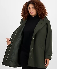 Michael Michael Kors Plus Size Hooded Coat, Exclusively at Macy's
