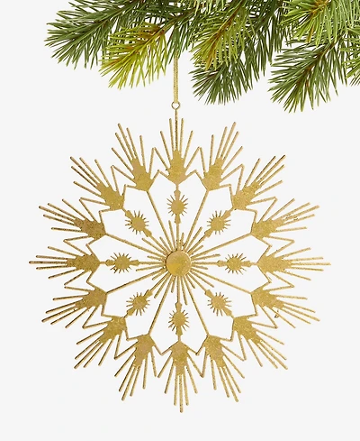 Holiday Lane Enchanted Forest Gold Starburst Ornament, Macy's Exclusive