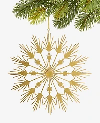 Holiday Lane Enchanted Forest Gold Starburst Ornament, Macy's Exclusive