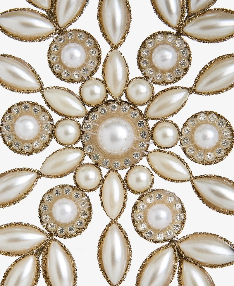 Holiday Lane Gilded Glamour Embellished Snowflake Ornament, Macy's Exclusive