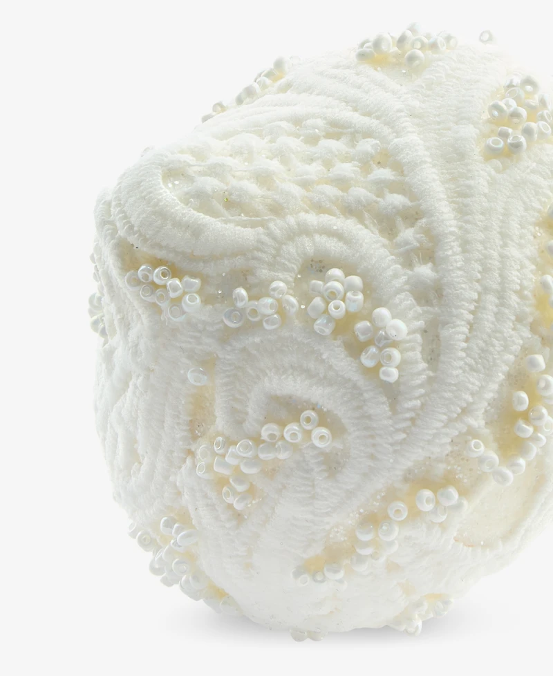 Holiday Lane Iced Delight White Onion Ornament, Macy's Exclusive