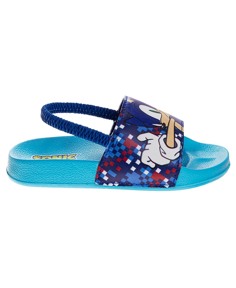 Sonic The Hedgehog Toddler Boys Dual Sizes Slides