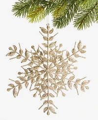 Holiday Lane Jeweled Classics Gold Snowflake Ornament, Macy's Exclusive