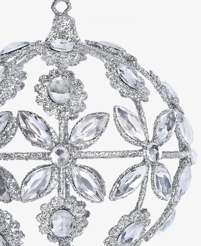 Holiday Lane Jeweled Classics Embellished Ball Ornament, Macy's Exclusive
