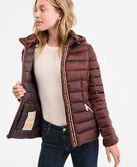 Michael Kors Women's Hooded Shine Packable Puffer Coat, Exclusively at Macy's