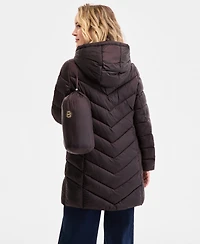 Michael Michael Kors Petite Hooded Packable Puffer Coat, Exclusively at Macy's