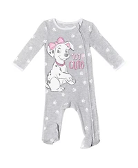 Bambi Baby Girls 101 Dalmatians 3 Pack Sleep N' Play Coveralls
