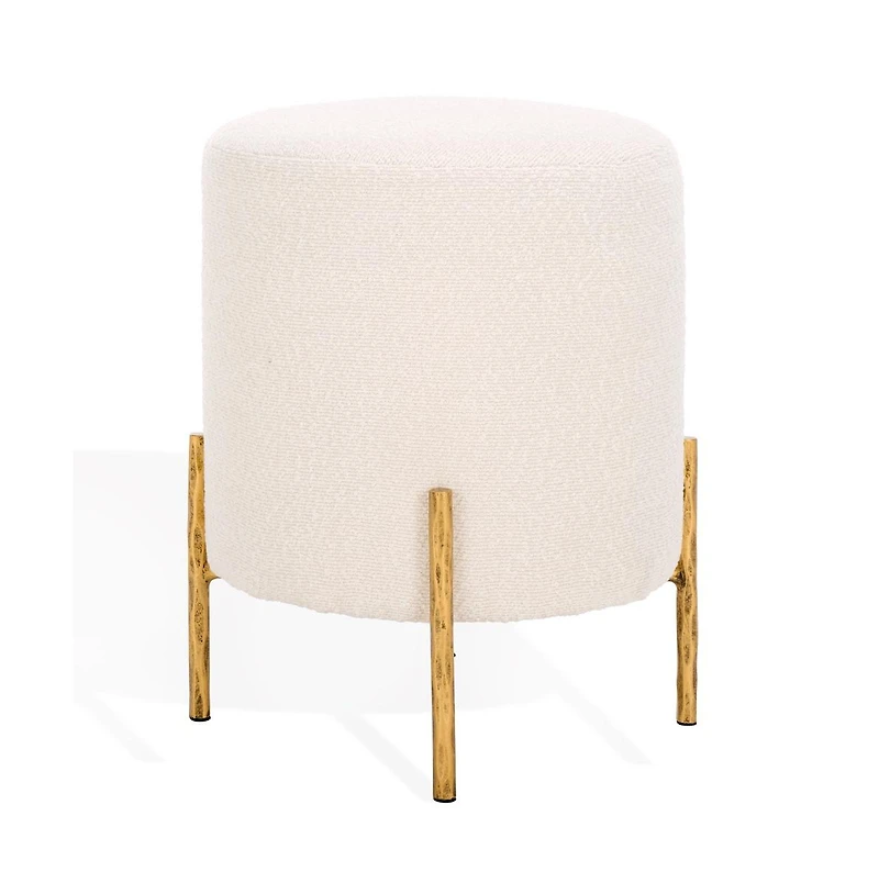 Jessa Round Boucle Ottoman
