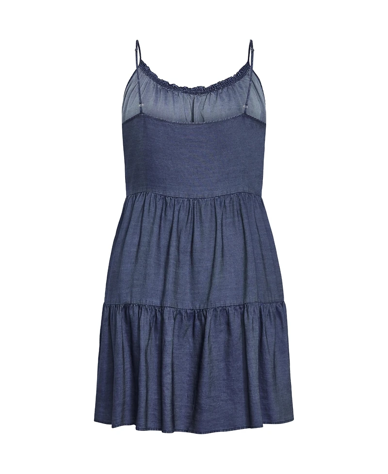 City Chic Women's Plus Sweet Tiers Mini Dress