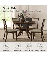 Felix Transitional Solid Wood Dining Chair(Set of 2)