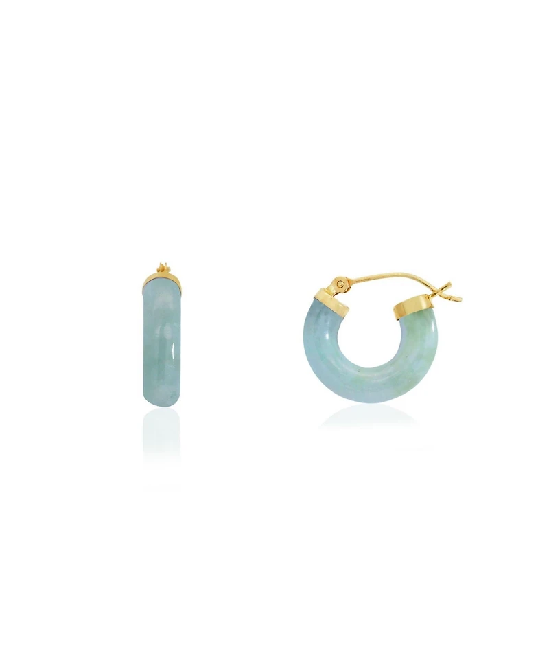 The Lovery Jade Hoop Earrings millimeters