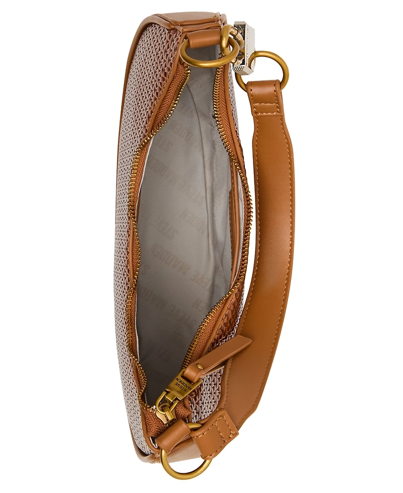 Steve Madden Lohan-w Embossed Woven Small Hobo Bag