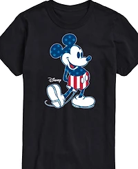 Airwaves Men's Disney Mickey Mouse American Short Sleeve T-Shirt