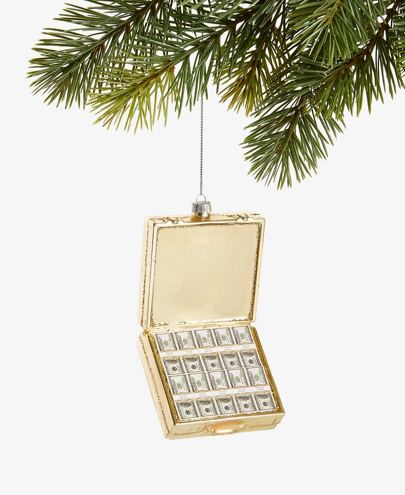 Holiday Lane Eclectic Charm Glass Money Case Ornament, Macy's Exclusive