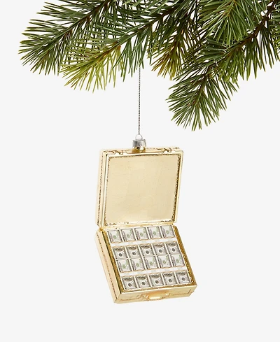 Holiday Lane Eclectic Charm Glass Money Case Ornament, Macy's Exclusive