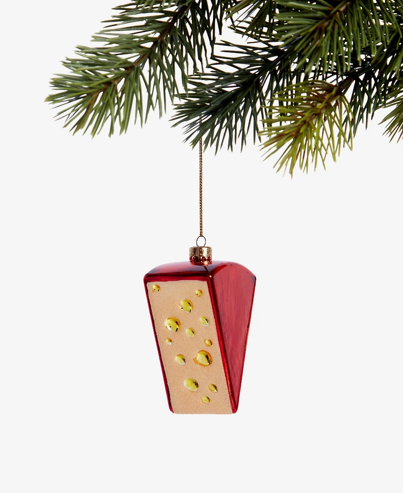 Holiday Lane Foodie Cheese Block Ornament, Macy's Exclusive