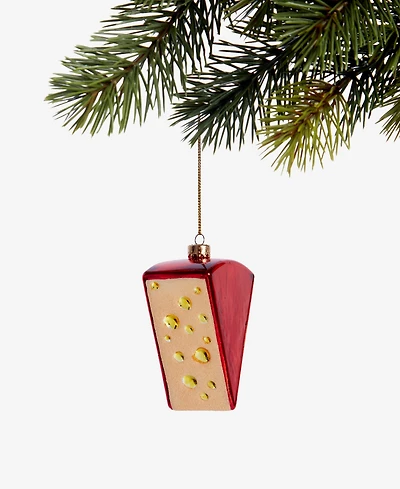 Holiday Lane Foodie Cheese Block Ornament, Macy's Exclusive