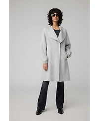 Soia & Kyo Women's Suzie Relaxed-Fit Double Face Wool Martingale Coat