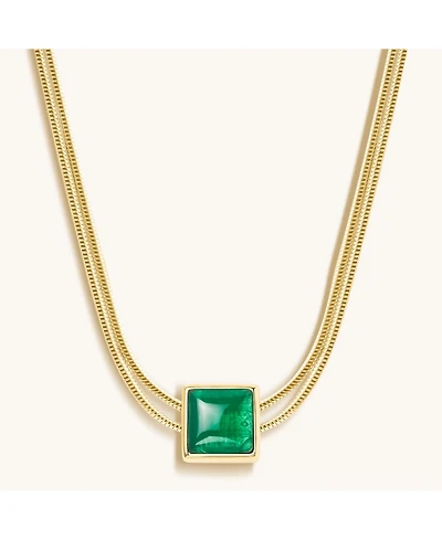 Devote & Achieve Emerald Evil Eye May Birthstone Necklace