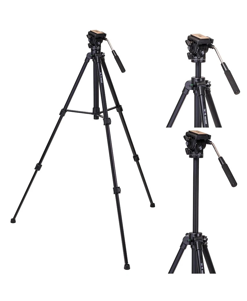 Sony Fe 24-105mm f/4 G Oss Lens for Sony E, Bundle with Takama 3-Section Aluminum Video Tripod with Fluid Head