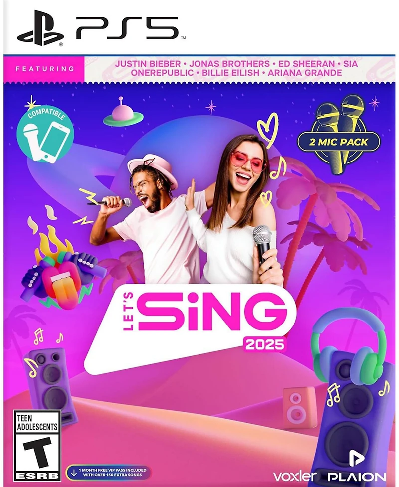 Let'S Sing 2025 (2-Mic Bundle) for Playstation 5