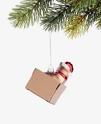 Holiday Lane Pets Cat in Box Ornament, Macy's Exclusive