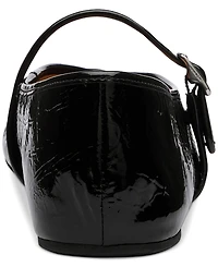 Coach Women's Sculpted C Crinkle Patent Leather Soft Mary Jane Flats