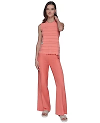 Karl Lagerfeld Paris Women's Scalloped-Trim Sweater