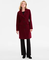 Anne Klein Women's Single-Breasted Walker Coat, Exclusively at Macy's