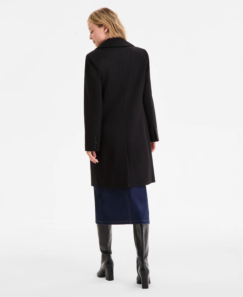 Anne Klein Women's Single-Breasted Walker Coat, Exclusively at Macy's