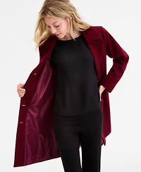 Anne Klein Women's Single-Breasted Walker Coat, Exclusively at Macy's