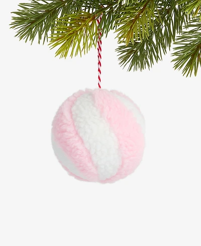 Holiday Lane Sugar Plum Peppermint Ball Ornament, Macy's Exclusive