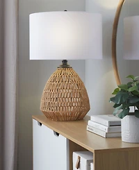 Lumisource 29" Rattan Congo Contemporary Table Lamp